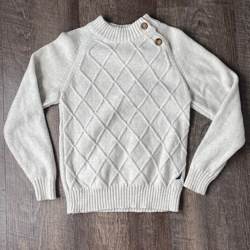 Excellent Condition Nautica oatmeal sweater size 4
